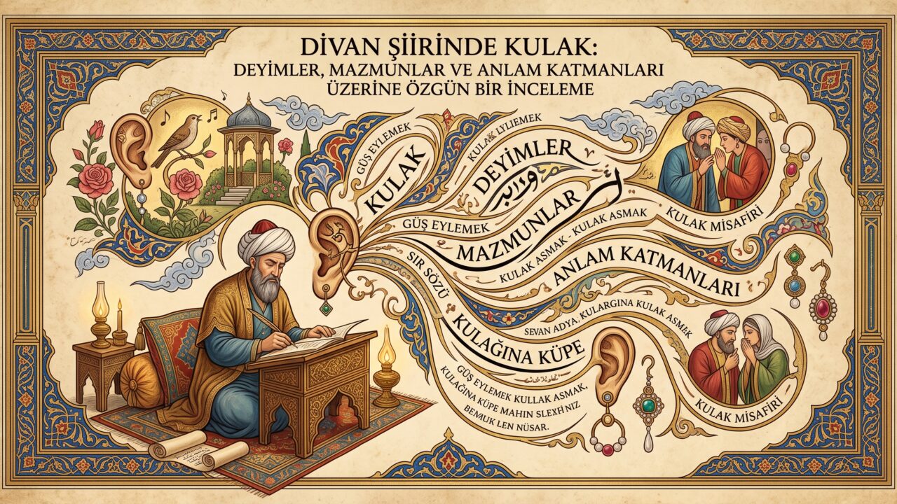 DİVAN ŞİİRİNDE KULAK: DEYİMLER, MAZMUNLAR VE ANLAM KATMANLARI ÜZERİNE ÖZGÜN BİR İNCELEME